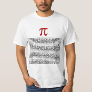 Camiseta Pi = 3,141592653589 etc. etc… o que quer que!