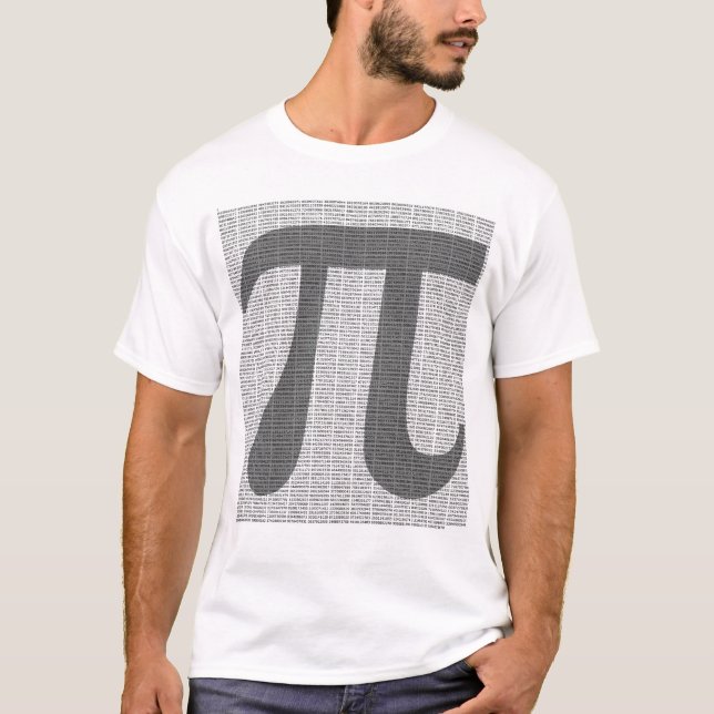 Camiseta Pi ao t-shirt de 10.000 decimais (Frente)