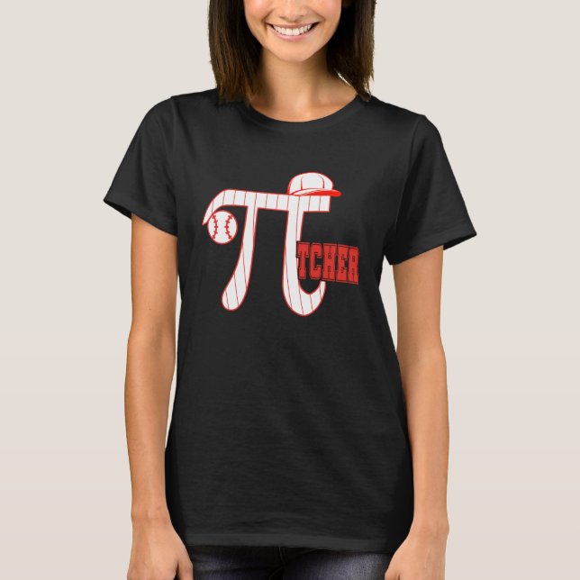 Camiseta Pi  Baseball Pitcher  3 14 Pi Day Math Science & S (Frente)
