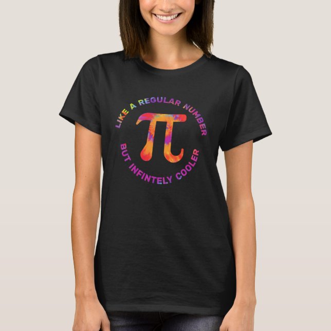 Camiseta Pi como um número normal, mas infinitamente legal  (Frente)