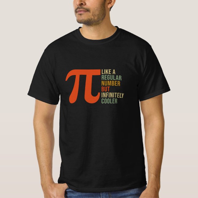 Camiseta Pi como um número normal, mas um dia de Pi mais le (Frente)