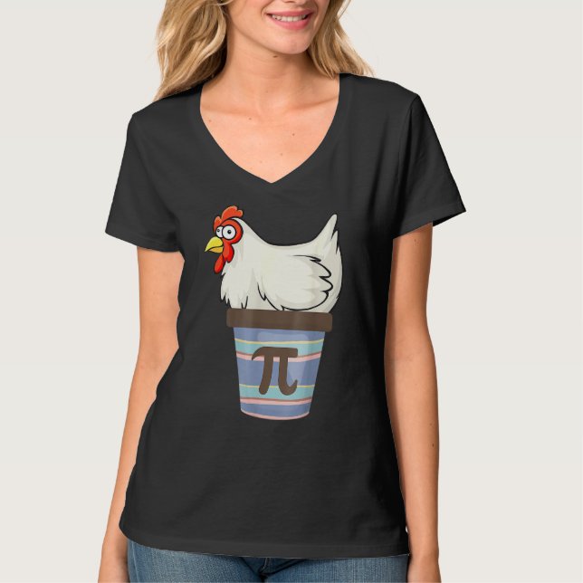 Camiseta Pi Day 2022 Math Matthematics Chicken Pote Pie Out (Frente)
