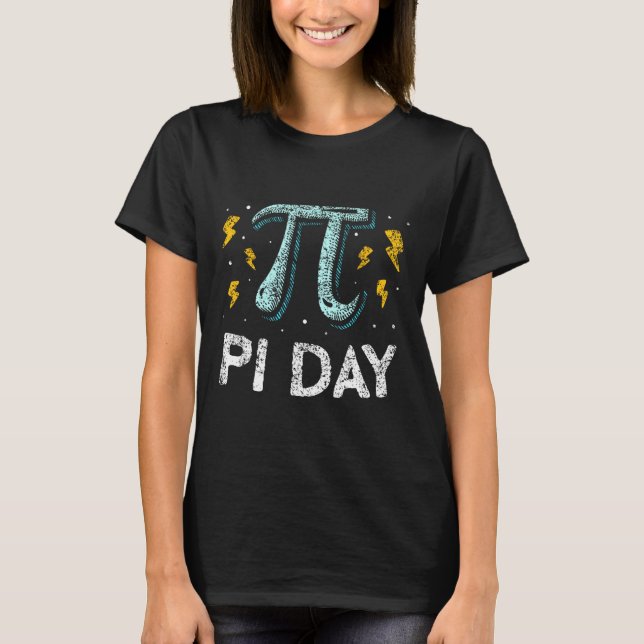 Camiseta Pi Day 3.14 Matemática Professor De Matemática Pi  (Frente)