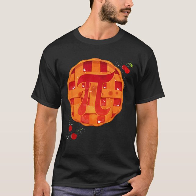 Camiseta Pi Day Cherry Pie Math Professor Engraçado Ação de (Frente)