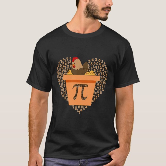 Camiseta Pi Day Chicken Pote Pi Pi Pie Math 3.14 (Frente)