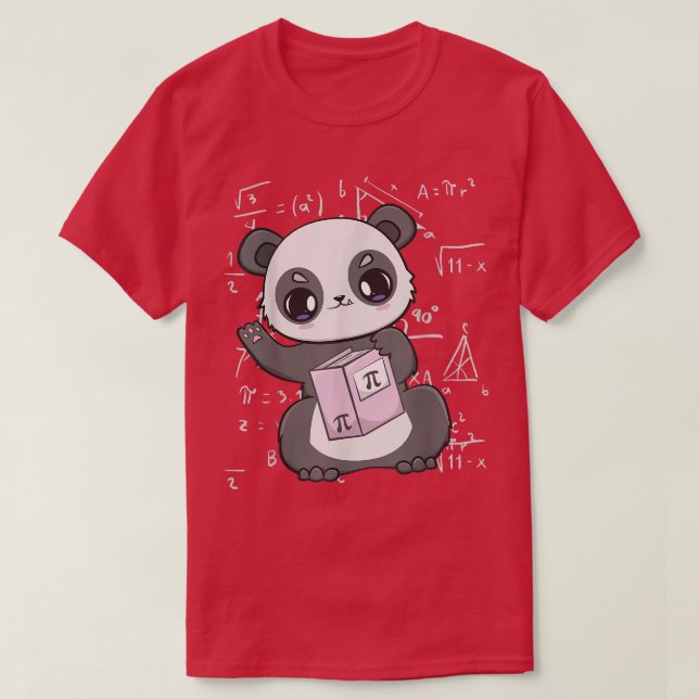 Camiseta Pi Day Cute Panda Bear 3 (Frente do Design)