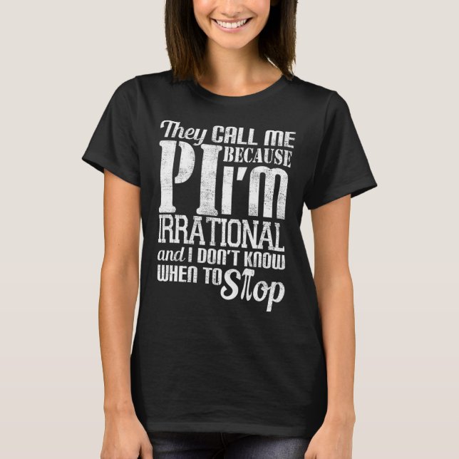 Camiseta Pi Day Engraçado Presente Em Matemática Para Profe (Frente)