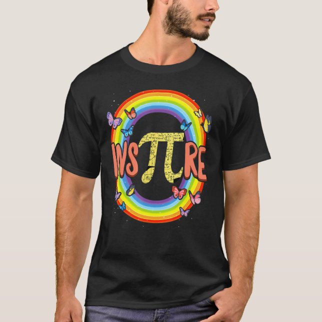 Camiseta Pi Day Inspire Rainbow Math (Frente)