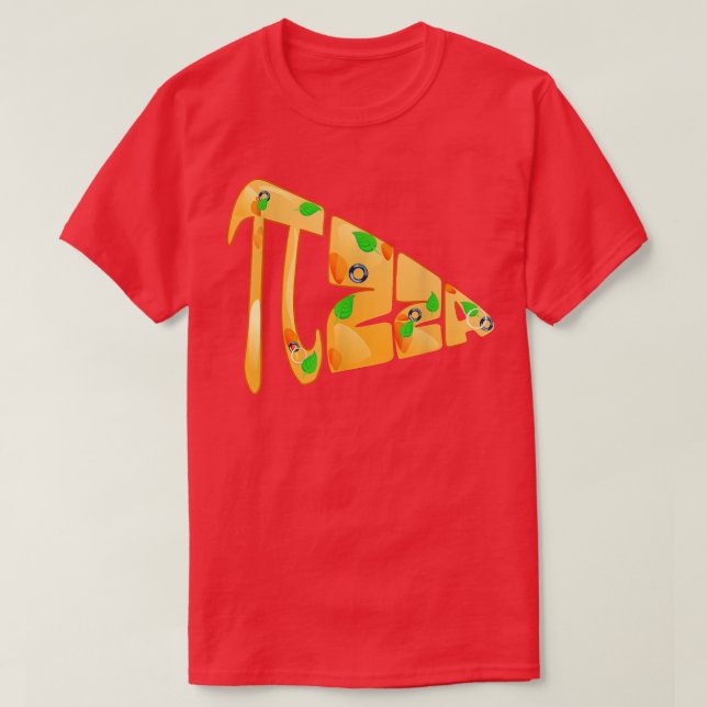 Camiseta Pi Day Kids Pizza Pi Engraçada Comida Matemática (Frente do Design)