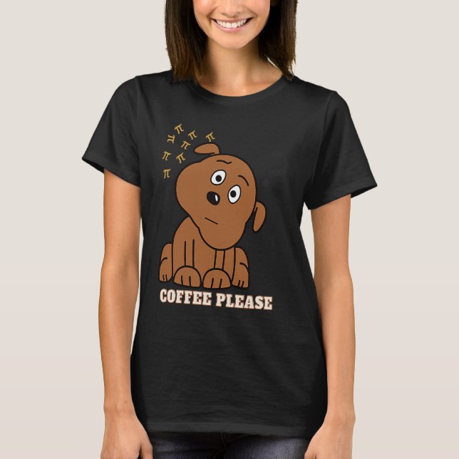 Camiseta Pi Day Math Coffee and dog  Geometry Trigonometry (Frente)