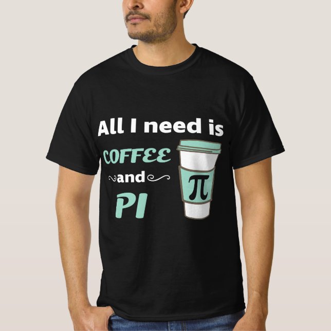 Camiseta Pi Day Math Coffee Lover Geometry Calculus Trigono (Frente)