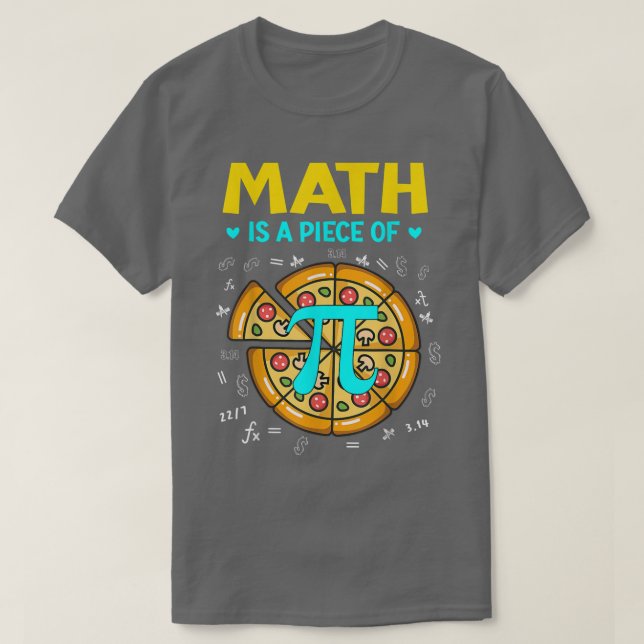 Camiseta Pi Day Math É Uma Peça De Pizza Bitmoney Começar M (Frente do Design)