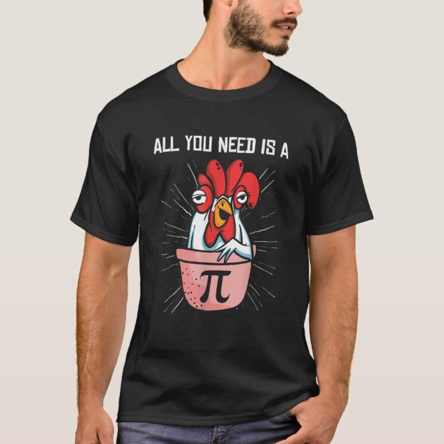Camiseta Pi Day Math Pie Chicken Número Pi (Frente)