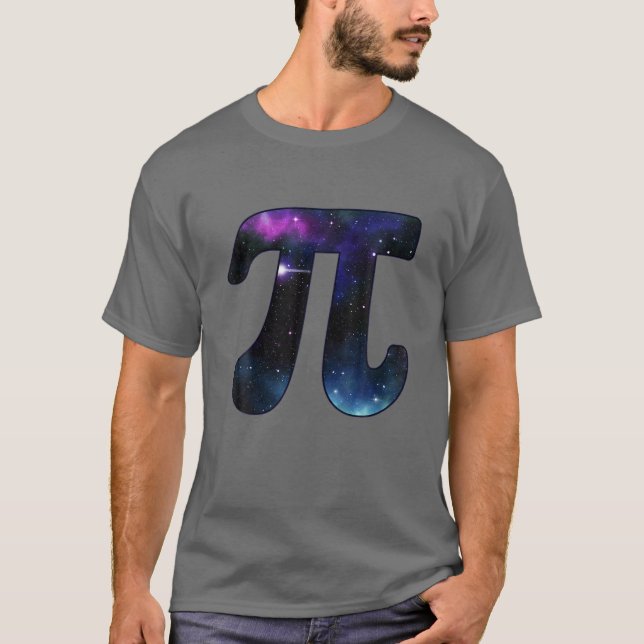 Camiseta Pi Day Outer Space Galaxy Science Math Equação Te (Frente)