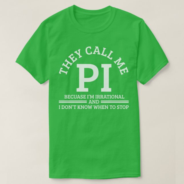 Camiseta Pi Day Pi Math 1 (Frente do Design)