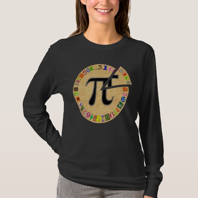 Camiseta Pi Day Pie Engraçado Professor de Matemática Crian (Frente)