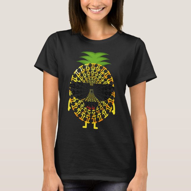 Camiseta Pi Day Pineapple 3,14 Pi Símbolo Professores De Ma (Frente)