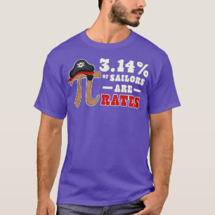 Camiseta Pi Day Pirate 314 dos Marinheiros são Pi Rates Mat
