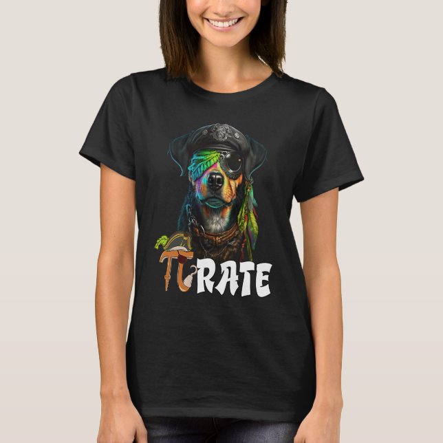 Camiseta Pi Day Pirate Dog 3 14 Engraçado Professor De Ciên (Frente)