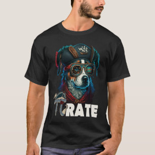 Camiseta Pi Day Pirate Dog 3 14 Engraçado Professor De Ciên