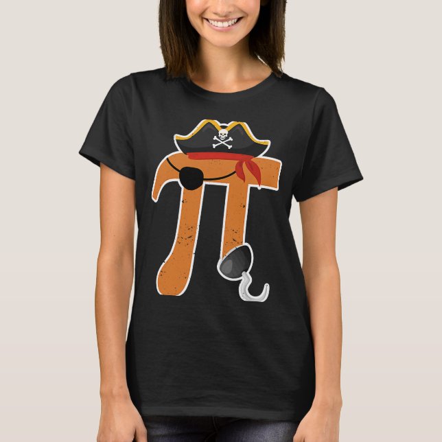 Camiseta Pi Day Pirate Math Professor Nerd de Ciência G (Frente)