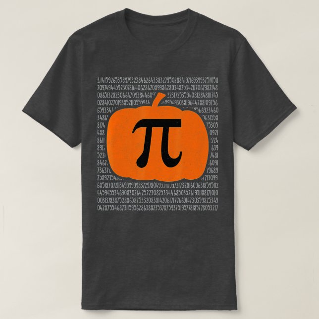 Camiseta Pi Day Pumpkin Pie Math Dia de as Bruxas engraçado (Frente do Design)