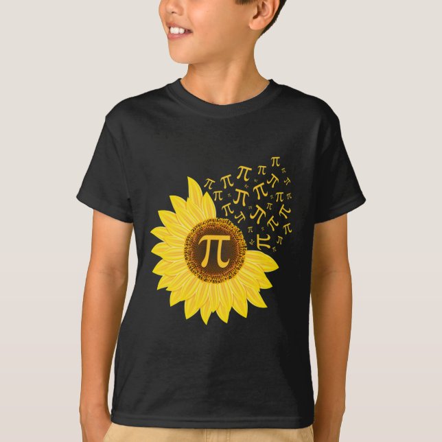 Camiseta Pi Day Sunflower - 3.14 - Math Teacher - Pi Number (Frente)