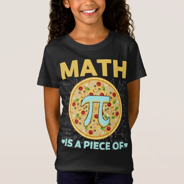 Camiseta Pi Dia 3.14 Matemática É Um Pedaço De Pizza (Frente)