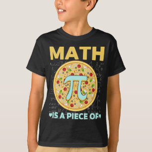 Camiseta Pi Dia 3.14 Matemática É Um Pedaço De Pizza