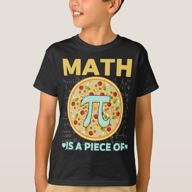 Camiseta Pi Dia 3.14 Matemática É Um Pedaço De Pizza (Frente)