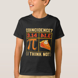 Camiseta Pi Dia 3,14 Vs Coincidência De Pizza Eu Acho Não E