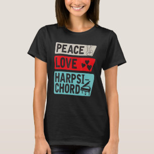 Camiseta Pi do jogador do cravo do picolé Pi do Peace Love