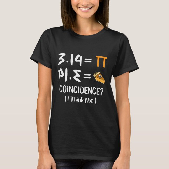 Camiseta Pi Equals Pie Funny Math Pun Pi Day Gift (Frente)