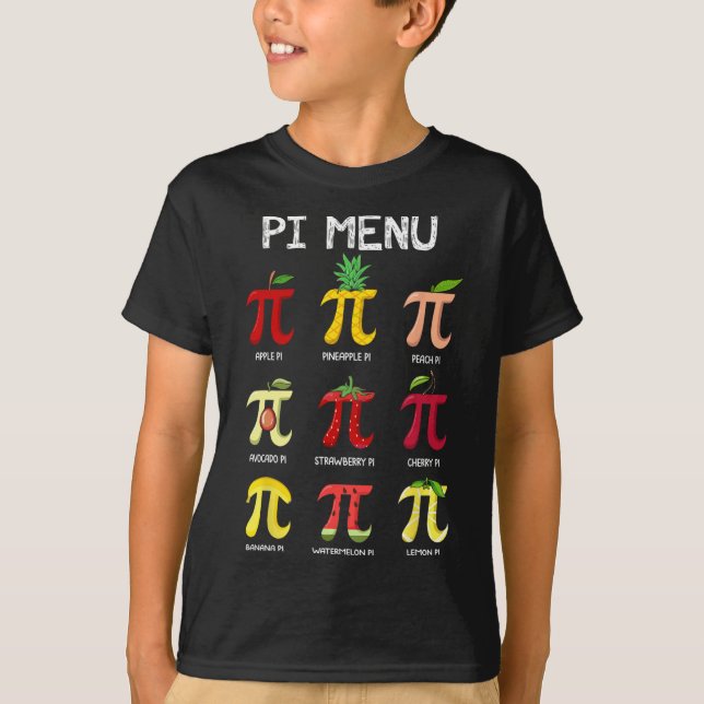 Camiseta Pi Menu Pie Math Day Mathematic Professor Pi S (Frente)