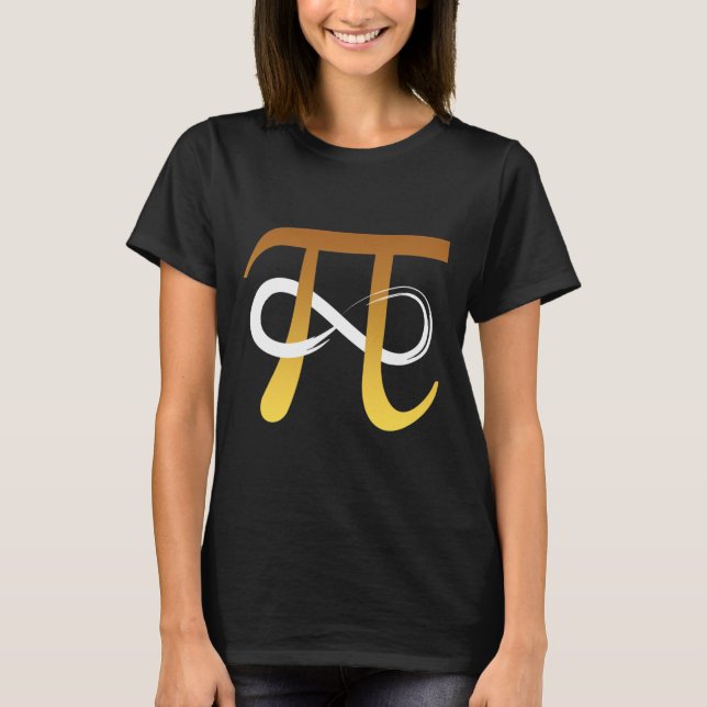 Camiseta Pi Número 3.14 Símbolo Infinity Símbolo Funny Math (Frente)