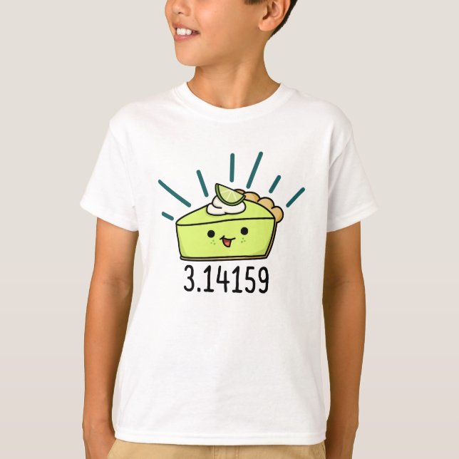 Camiseta Pi Numero Matemático Pie Pun Engraçado (Frente)