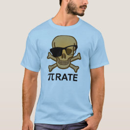 Camiseta Pi Pirata Matemática Divertida Geometria