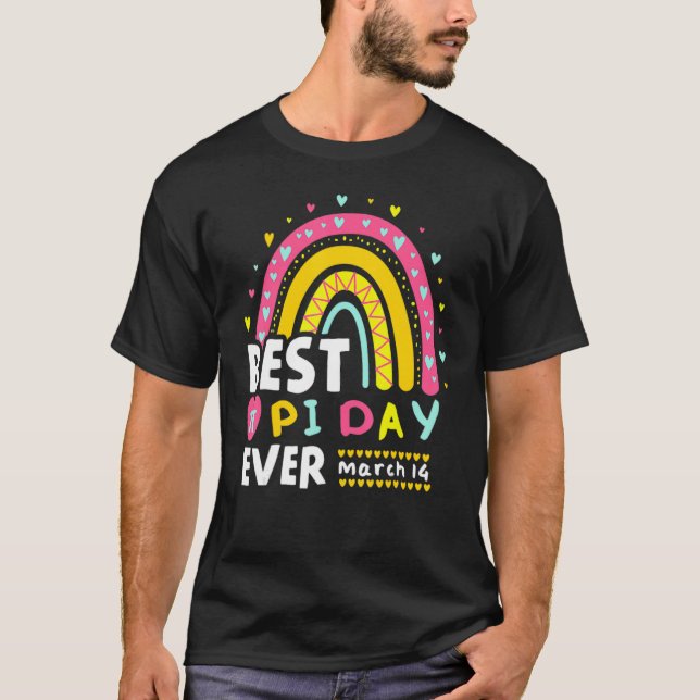 Camiseta Pi Rainbow Math Science STEM 3 14 Best Day Ev (Frente)