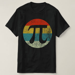 Camiseta pi retro silhueta vintage 70s
