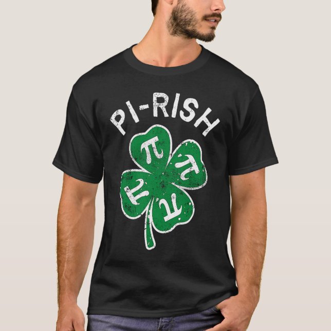 Camiseta Pi rish Lucky C St Patrick's Day Distress (Frente)