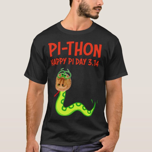 Camiseta PI THON Pi Day Python Pie Math Snake Wild Animal N (Frente)