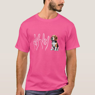 Camiseta Piace Love Beagle Funny Beagle Dog Lover & Owner