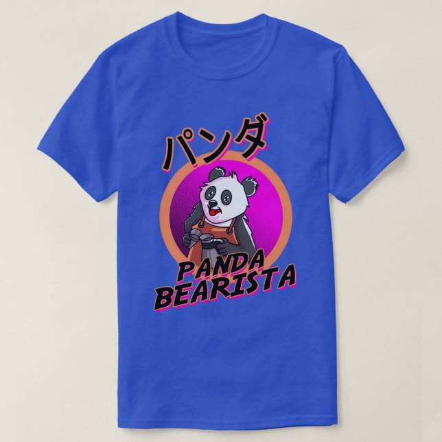 Camiseta Piada barista do café Panda Bearista (Frente do Design)