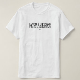 Camiseta Piada cínica em italiano