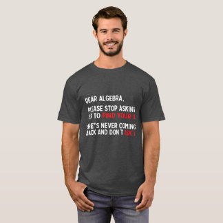 Camiseta Piada cómico da matemática da cara álgebra