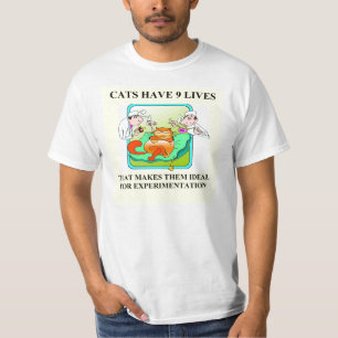 Camiseta piada da biologia dos aborrecedores do gato