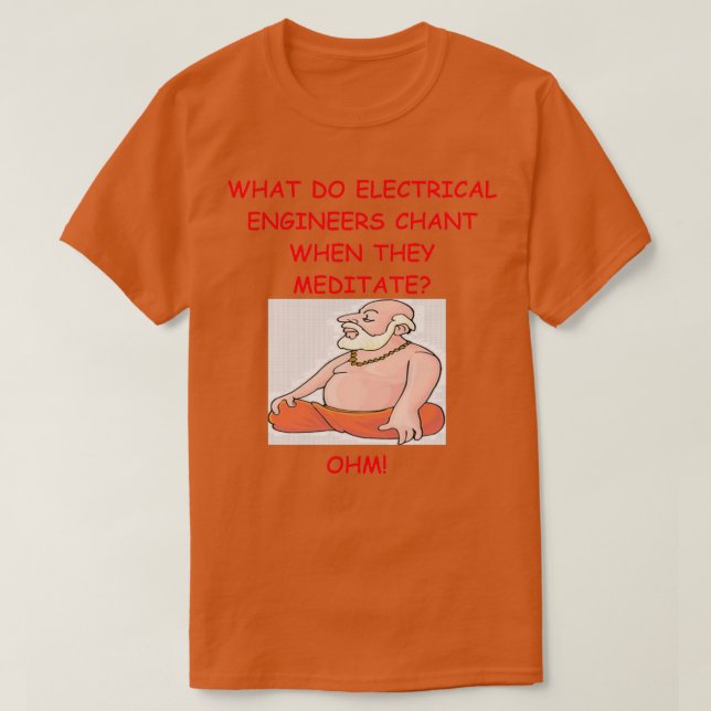 Camiseta Piada da Engenheiro elétrica 1 (Frente do Design)