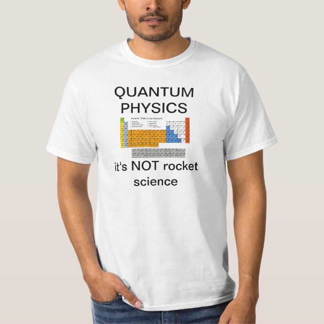 Camiseta piada da física de quantum (Frente)