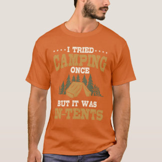 Camiseta Piada de Acampamento Amor Pun Humor de Acampamento