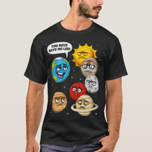Camiseta Piada de Astronomia Planetas Espaço